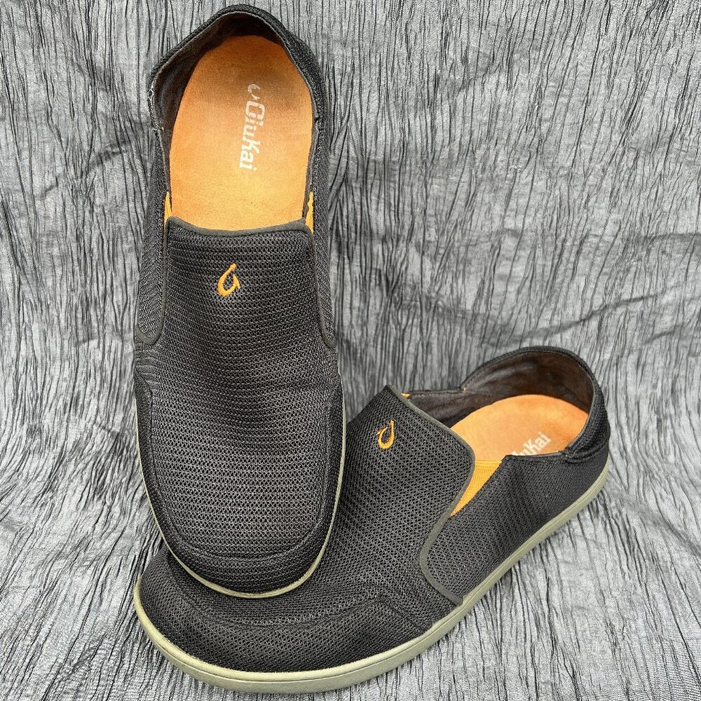 Olukai Nohea Mesh men's slip on all weather shoes 10188-4242 US Size 10
